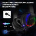 EKSA E400 GAMING HEADSET WITH RGB LIGHT ADJ NOISE CANCELLING