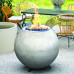 HALOO BALLO GAS FIREPIT POWDER COATED INC OF COVER & FIRE GL