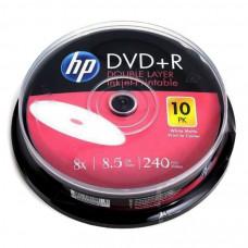 HP DVD+R DL 8X IJ PRINT 10PK CAKE BOX HP 8.5GB