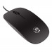 MANHATTAN SILHOUETTE SCULPTED WIRED MOUSE BLK 1000DPI USB OP