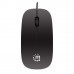 MANHATTAN SILHOUETTE SCULPTED WIRED MOUSE BLK 1000DPI USB OP