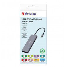 VERBATIM USB-C PRO MULTIPORT HUB 13 PORT CMH-13