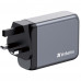 VERBATIM GNC-100 GAN CHARGER 4 PORT 100W USB A/C (EU/UK/US)