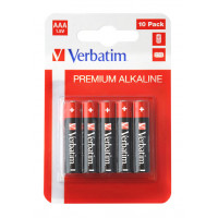 VERBATIM ALKALINE BATTERY AAA 10 PACK (HANGCARD)